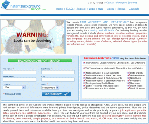 Instant Background Check on Instant Background Report